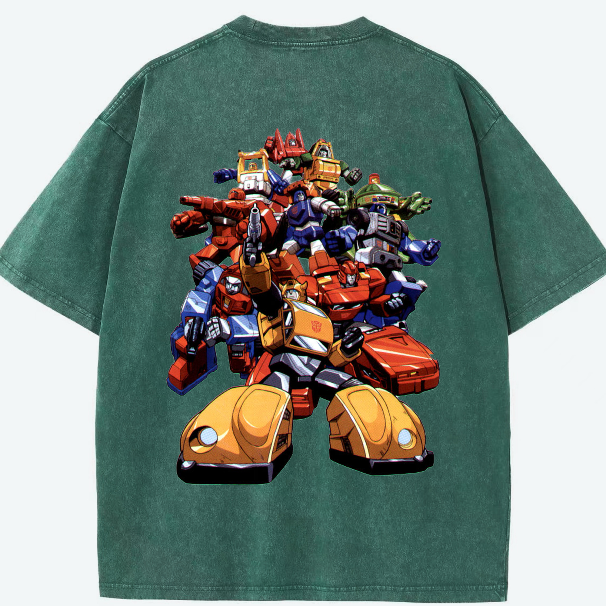 （画像用）  綿100% ヴィンテージ風 半袖Tシャツ（背面プリント）